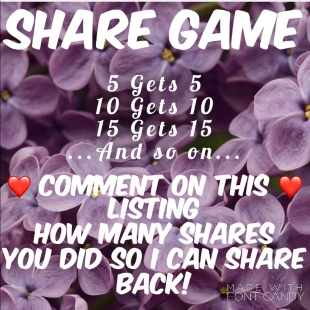 My first Posh Game!! I will match your shares.